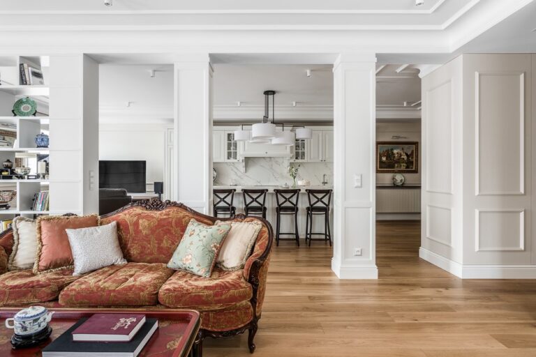 Strona główna salon w stylu angielskim